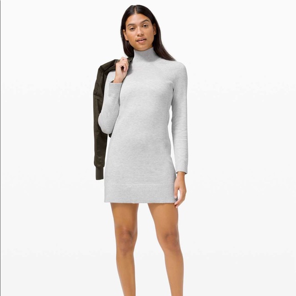 lululemon athletica Dresses & Skirts - lululemon Keep it Cozy Dress in Heathered Core Ultra Light Grey